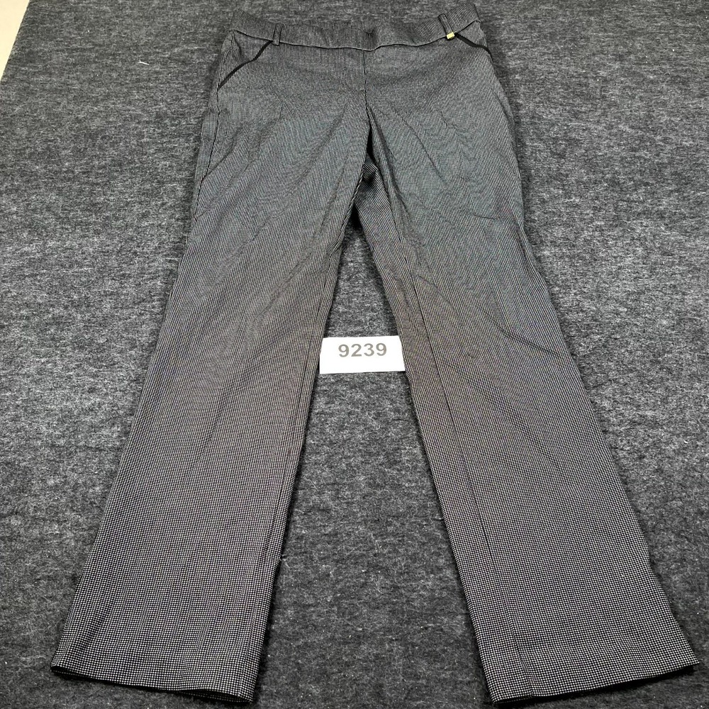 Rafaella‎ Pants Womens 12 Black White Viscose Stretch Office Career Casual
